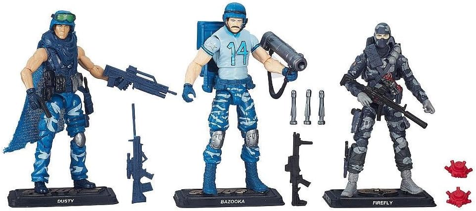 G.I. Joe, 50th Anniversary: Sneak Attack Action Figure Set 3 Pack 3.75" AF