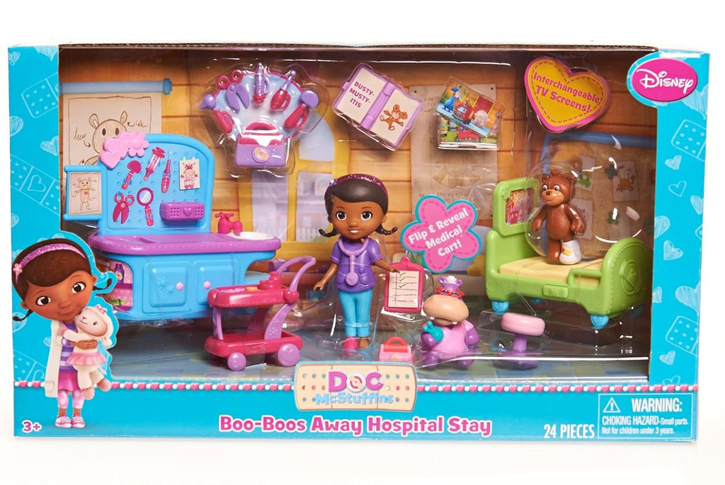 Disney Doc McStuffins Boo-Boos Away Hospital Stay Figure Playset