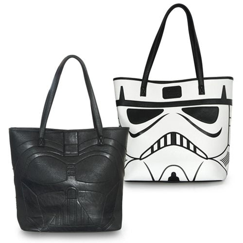 Loungefly Star Wars Darth Vader and Storm Trooper 2-Sided Tote Purse