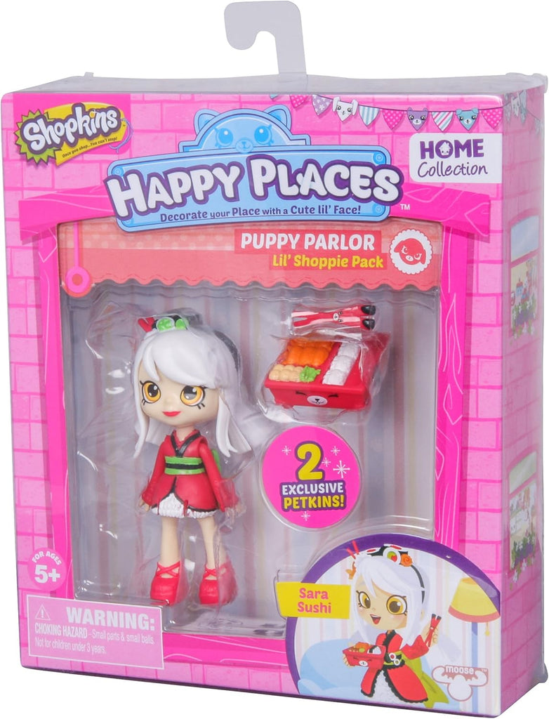 Shopkins Happy Places S1 Sara Sushi Lil' Shoppie Pack (Puppy Parlor)