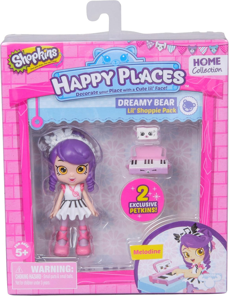 Shopkins Happy Places S1 Melodine Lil' Shoppie Pack (Dreamy Bear)