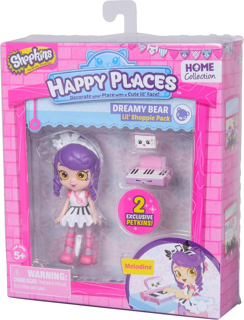 Shopkins Happy Places S1 Melodine Lil' Shoppie Pack (Dreamy Bear)