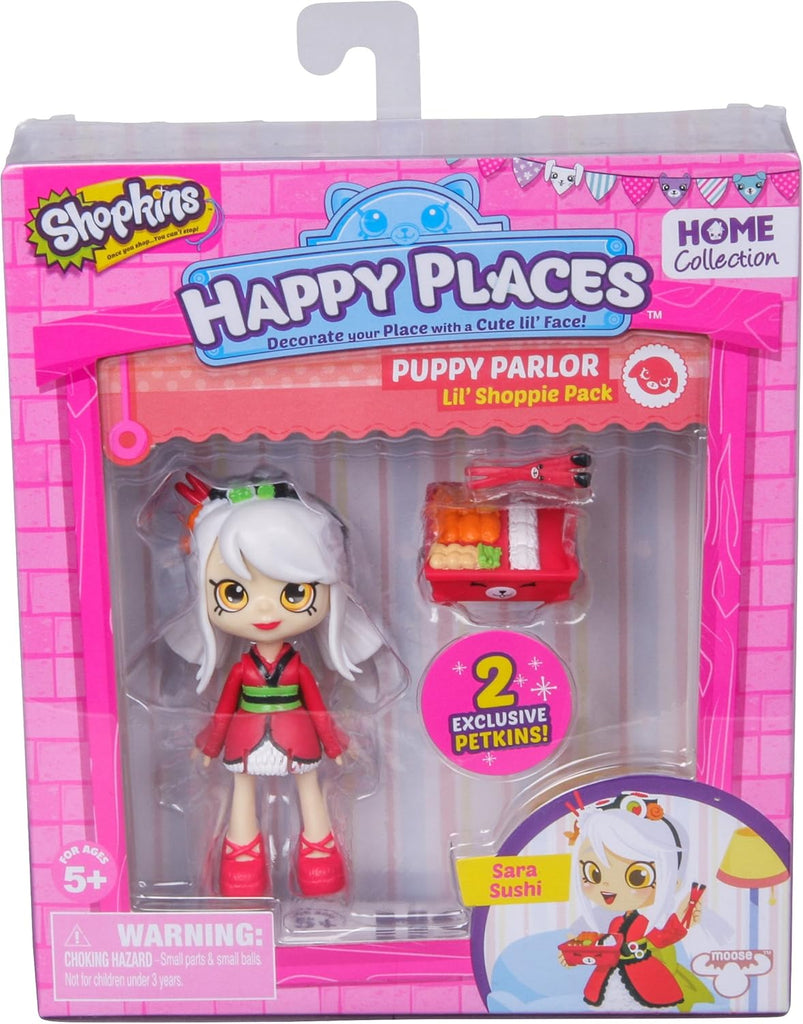 Shopkins Happy Places S1 Sara Sushi Lil' Shoppie Pack (Puppy Parlor)