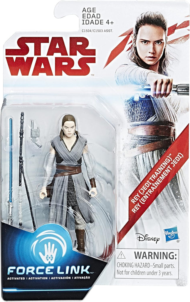 Star Wars: The Last Jedi - Rey (Jedi Training) Force Link Figure 3.75 Inches
