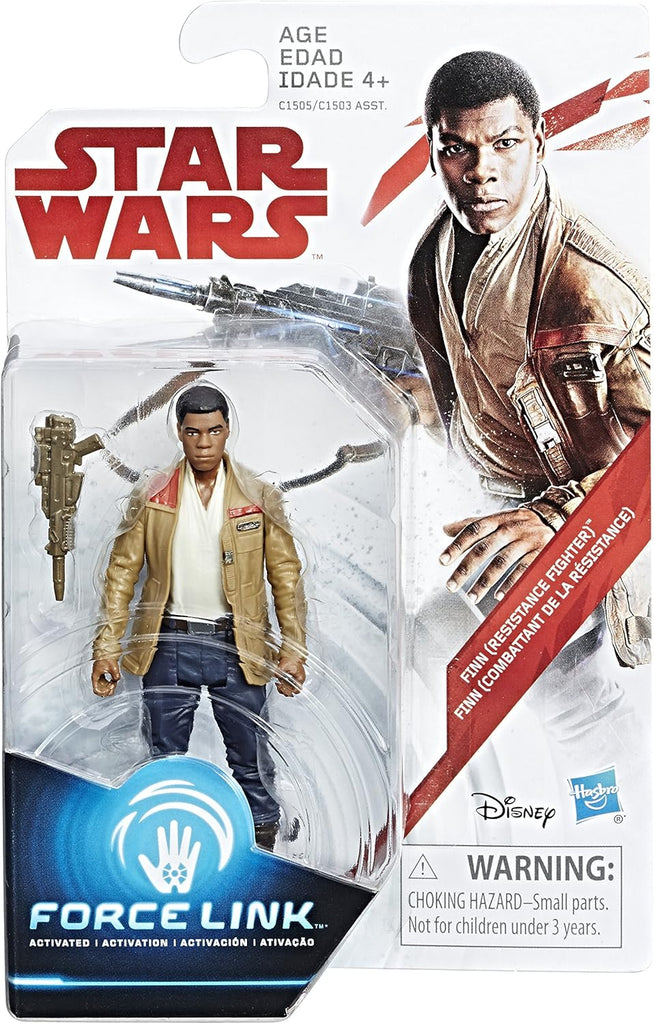 Star Wars: The Last Jedi - Finn (Resistance Fighter) Force Link Figure 3.75 Inches
