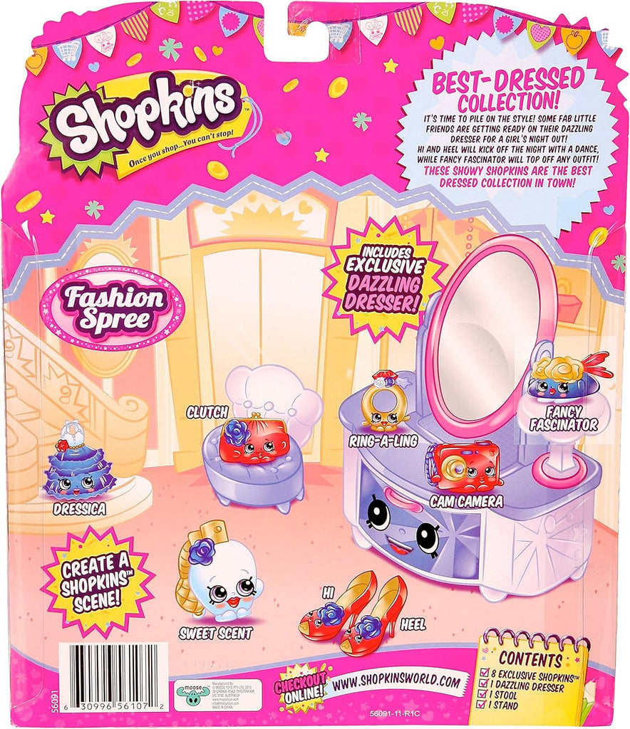 Shopkins Fashion Spree - Best Dressed Collection Playset