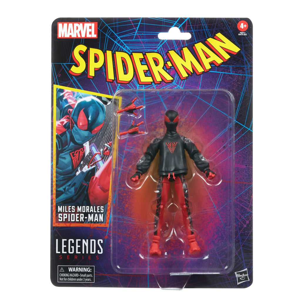 Spider-Man Retro Marvel Legends Miles Morales Spider-Man 6" Action Figure