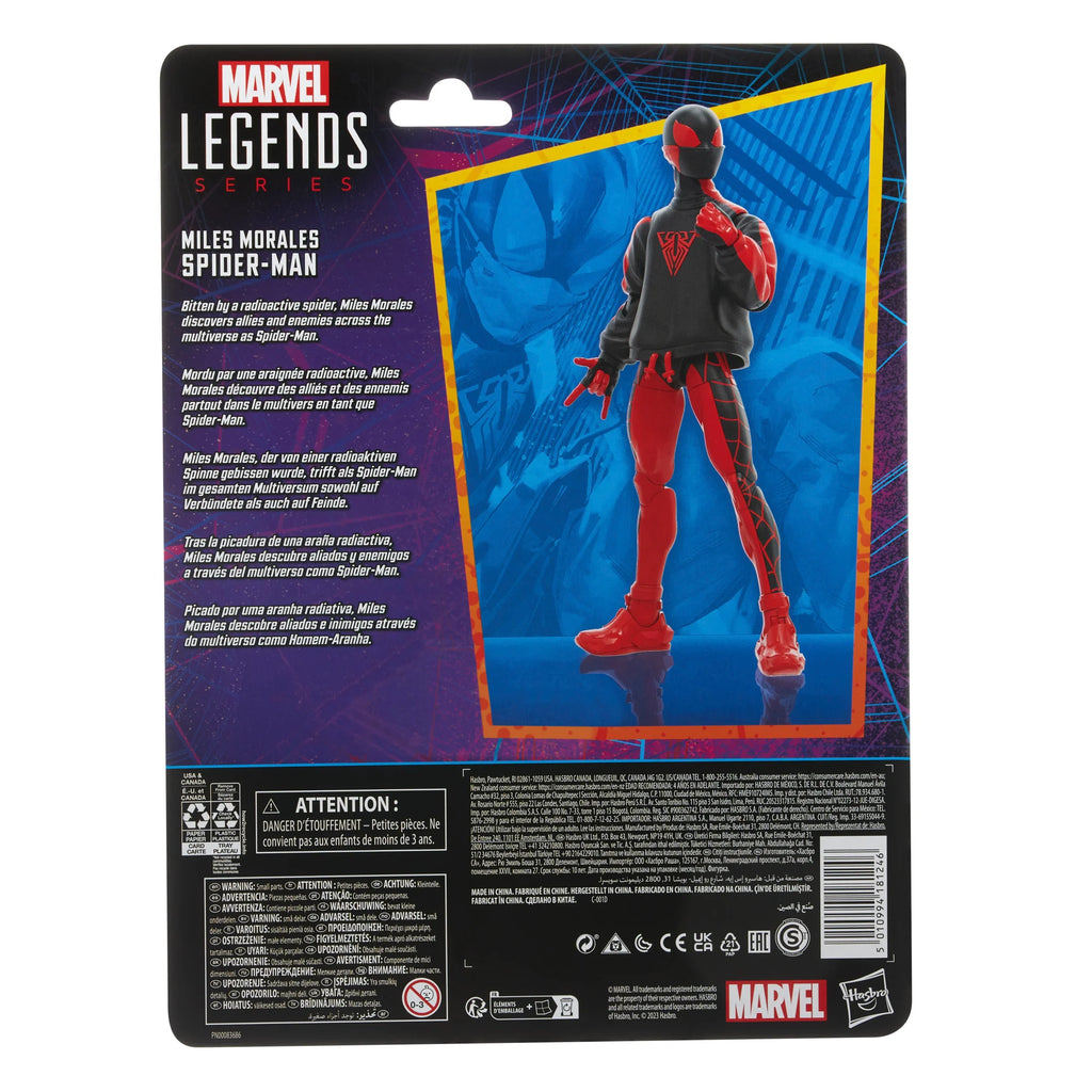Spider-Man Retro Marvel Legends Miles Morales Spider-Man 6" Action Figure