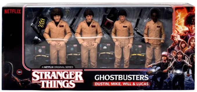 Stranger Things Ghostbusters Dustin Mike Will Lucas 4 Pack Exclusive Set