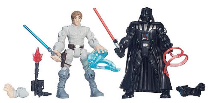 Star Wars Hero Mashers 6" 2-Pack Action Figure Luke Skywalker vs Darth Vader