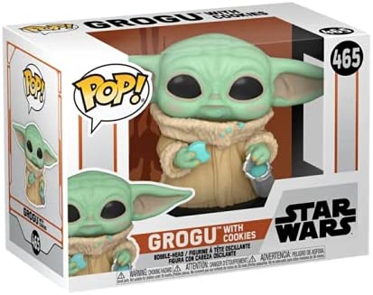 Funko POP! Star Wars: The Mandalorian - (The Child) Grogu with Cookie - Collectible Figure 889698545310