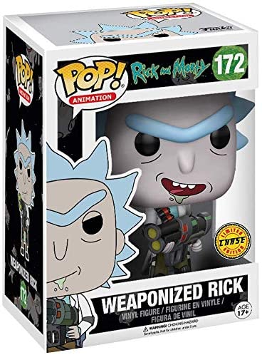 Funko POP! Animation Rick and Morty - Weaponized Rick [CHASE] Collectible Figure