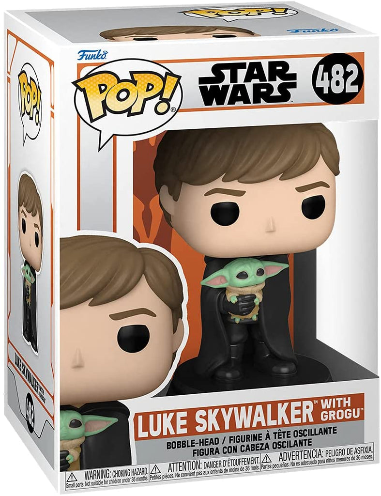 Funko POP! Star Wars: The Mandalorian - Luke Skywalker with Grogu - Collectible Figure