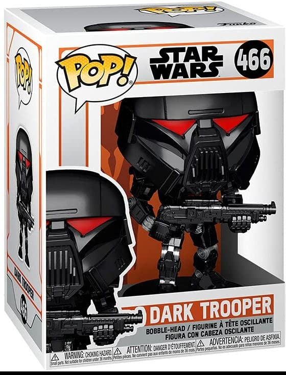 Funko POP! Star Wars: The Mandalorian - Dark Trooper (Battle) - Collectible Figure 889698582896