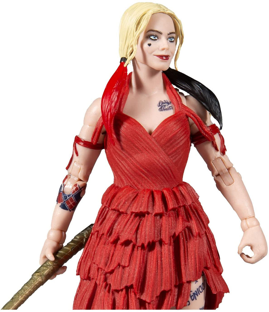 DC Multiverse The Suicide Squad - Harley Quinn (Build-A-King Shark) 7-Inch Action Figure 787926154313