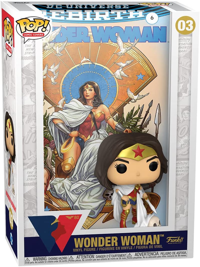 Funko POP! Comic Cover: WW 80th - Wonder Woman (Rebirth) On Throne – Quest  Toys