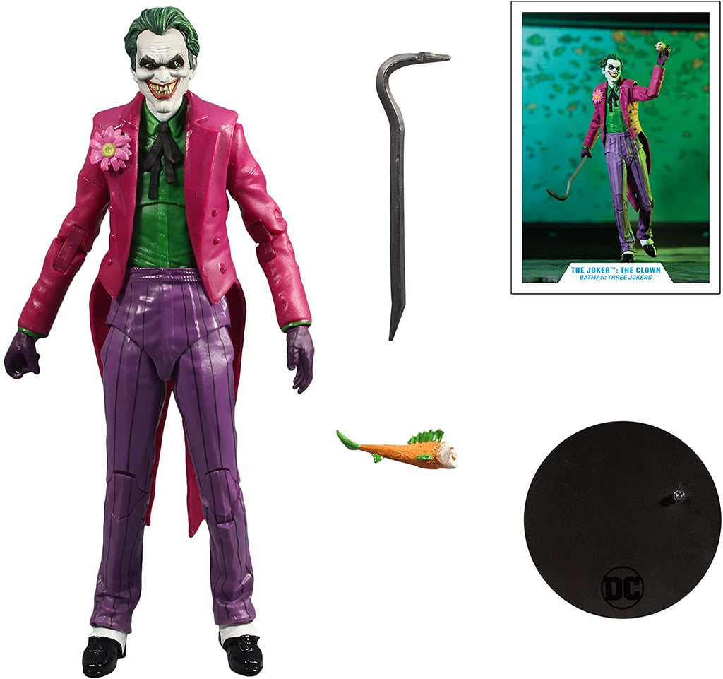 DC Multiverse The Joker: The Clown from Batman: Three Jokers Action Figure 787926301403