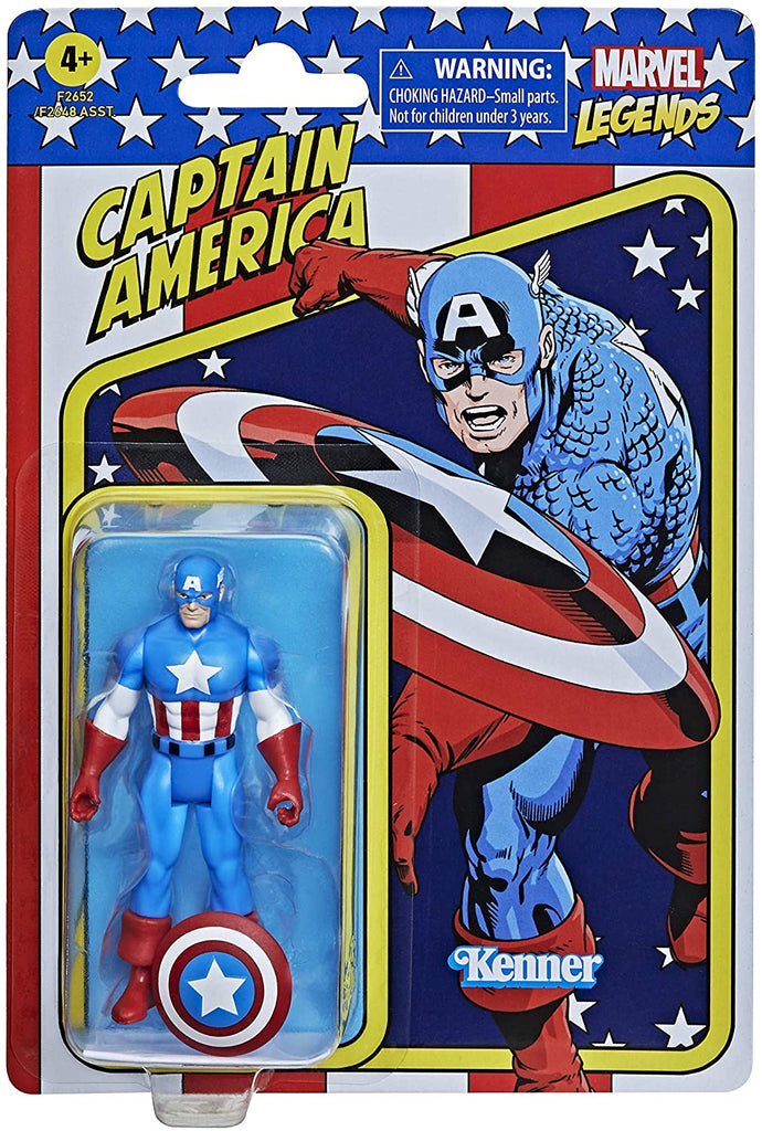 Retro Kenner Marvel Legends: Captain America 3.75" Action Figure 5010993842513