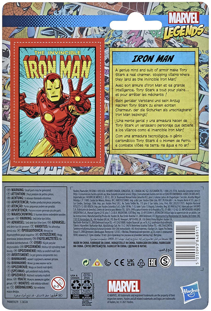 Retro Kenner Marvel Legends: Iron Man 3.75" Action Figure 5010993848911