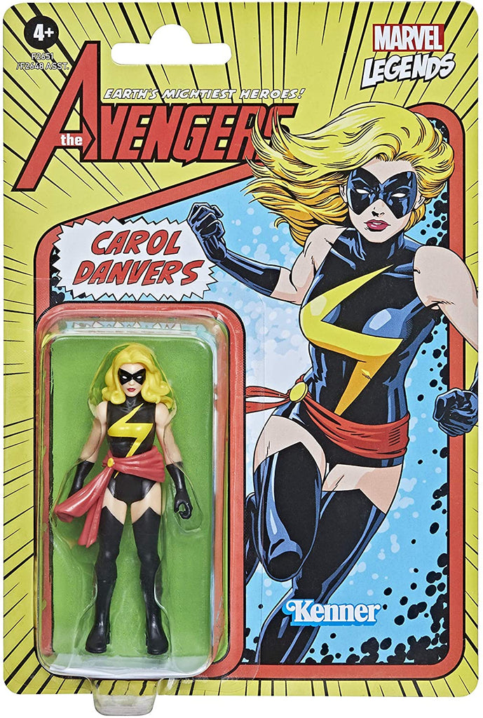 Retro Kenner Marvel Legends: Carol Danvers 3.75" Action Figure 5010993842568