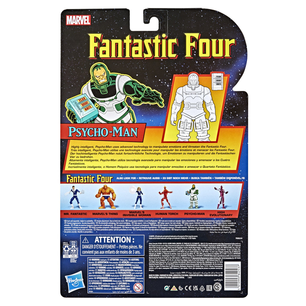 Marvel Legends Retro Fantastic Four: Psycho-Man Action Figure, 6 Inch 5010993842537