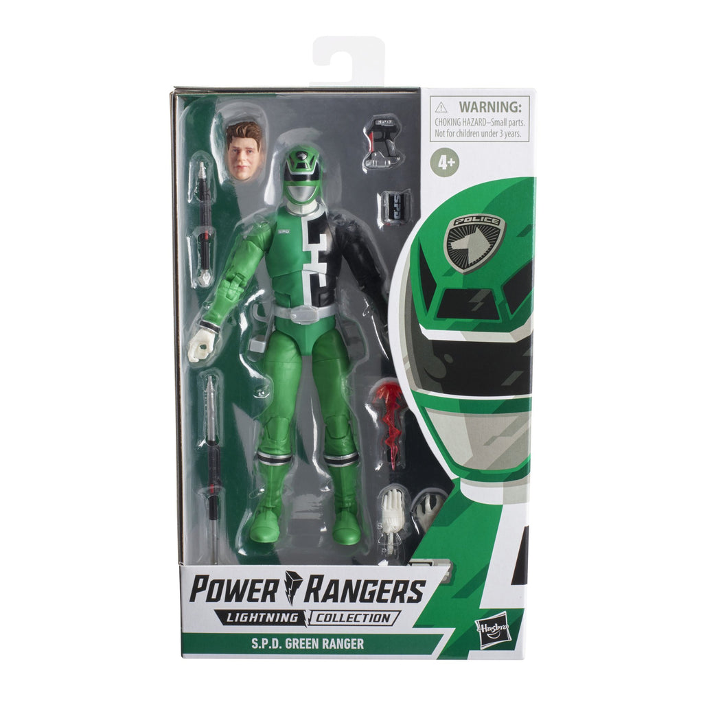 Power Rangers Lightning Collection 6" S.P.D. Green Ranger Action Figure 195166102054