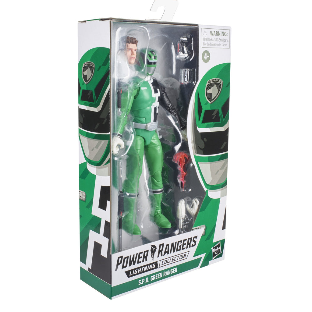 Power Rangers Lightning Collection 6" S.P.D. Green Ranger Action Figure 195166102054
