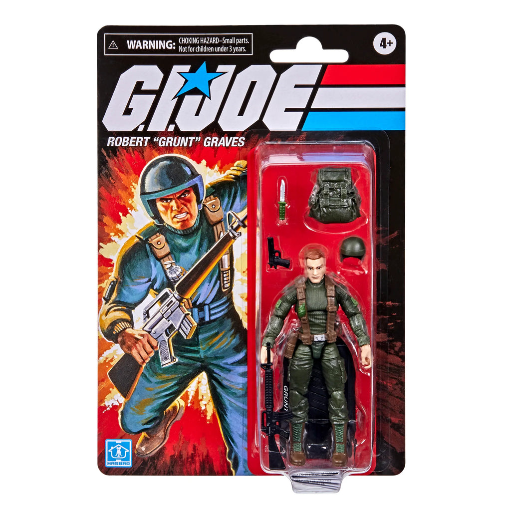 G.I. Joe Retro Collection Robert “Grunt” Graves 3.75-Inch Action Figures