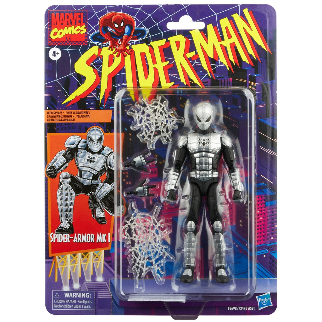 Spider-Man Retro Marvel Legends Spider-Armor MK I 6" Action Figure 5010993937981