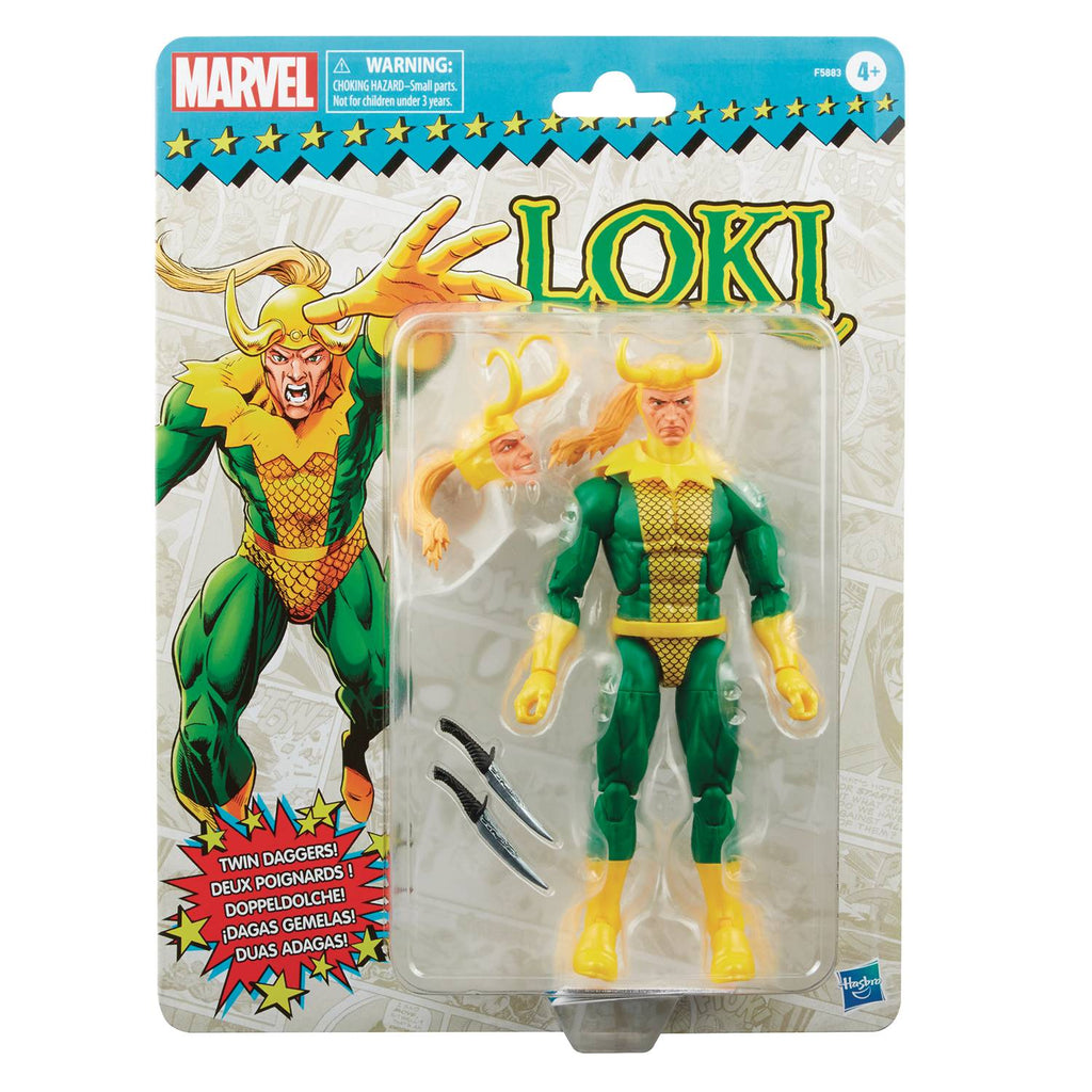 Retro Style Marvel Legends 6-Inch Loki Action Figure 501099398608