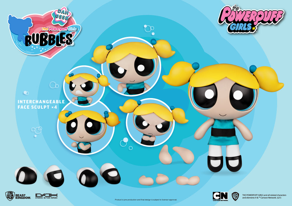 The Powerpuff Girls: Bubbles DAH-055B Dynamic 8ction Figure