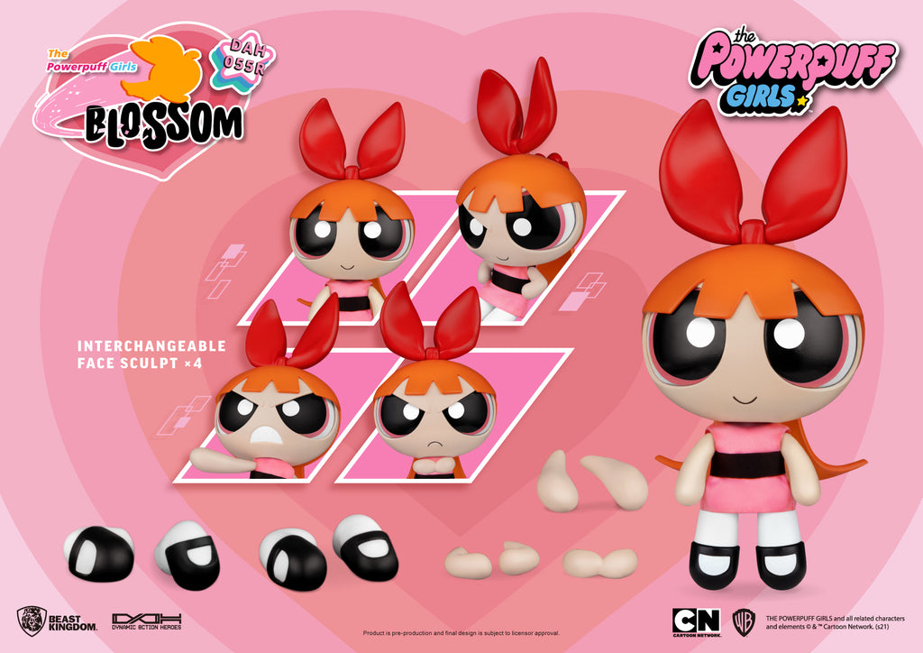 The Powerpuff Girls: Blossom DAH-055R Dynamic 8ction Figure