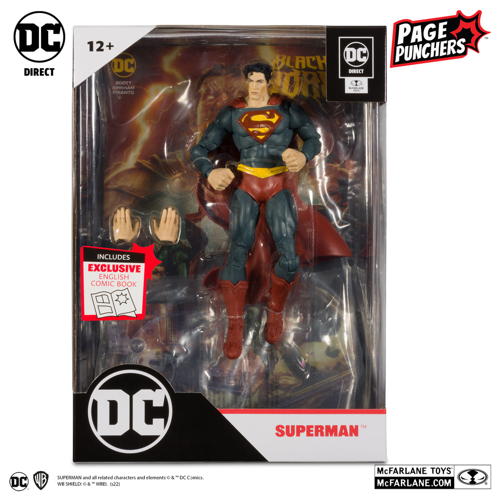 DC Direct Page Punchers: Superman w/Comic (Black Adam) 7" Action Figure 787926159035