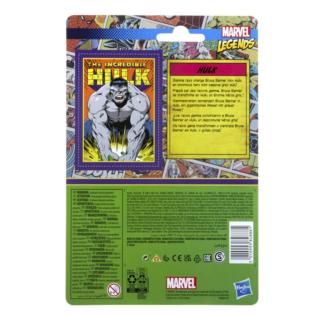 Retro Kenner Marvel Legends: Gray Hulk 3.75" Action Figure 5010993848881