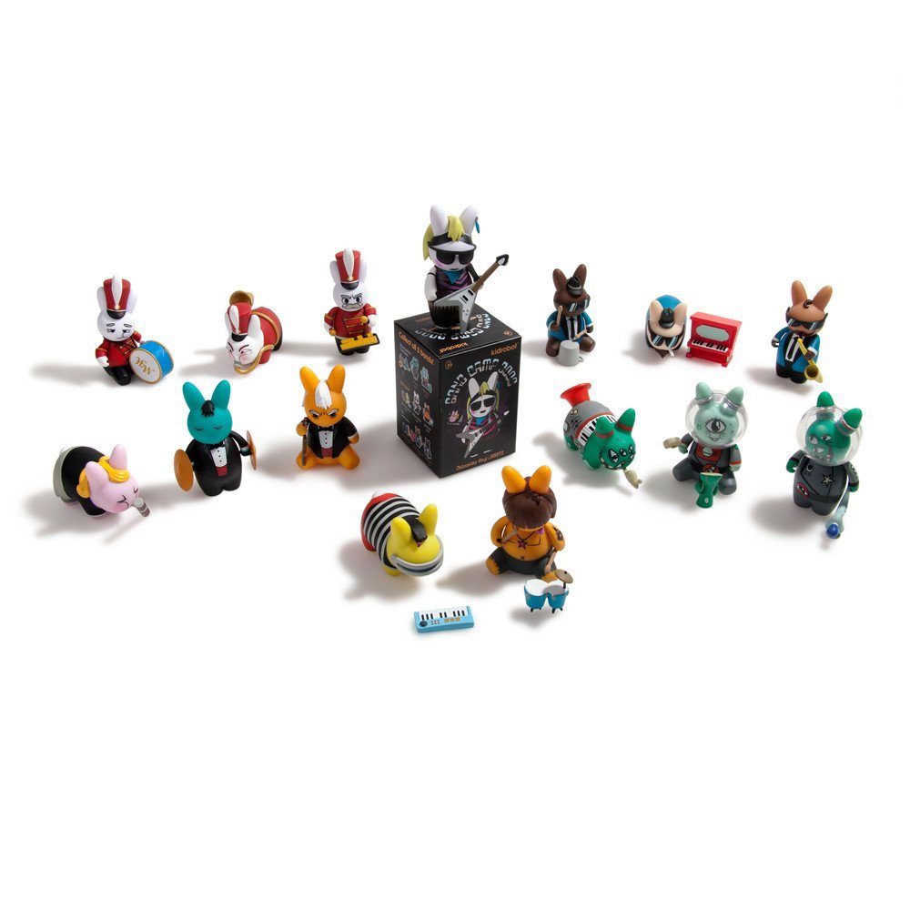 Kidrobot Labbit Band Camp Collectible Vinyl Mini Series Figure Blind Box figures