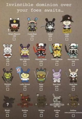 Kidrobot Dunny Art of War Vinyl Figure Blind Box 883975137878