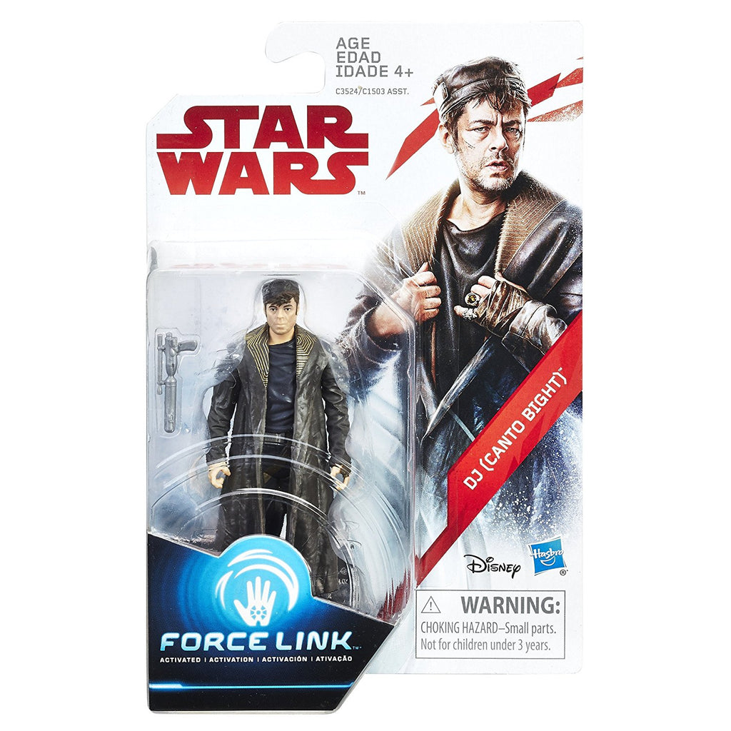 Star Wars: The Last Jedi DJ (Canto Bight) Force Link Figure 3.75 Inches Package