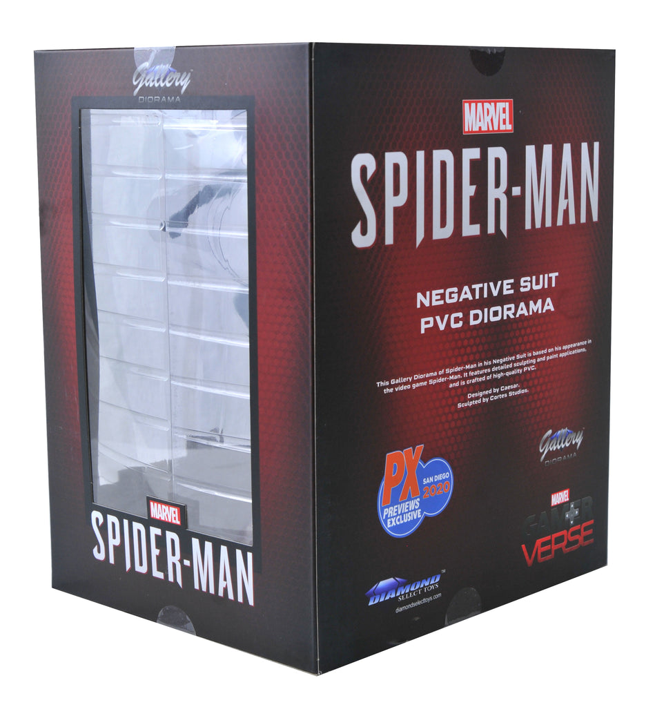 SDCC 2020 Marvel Gallery PS4 Negative Suit Spider-Man PVC Statue  699788841914